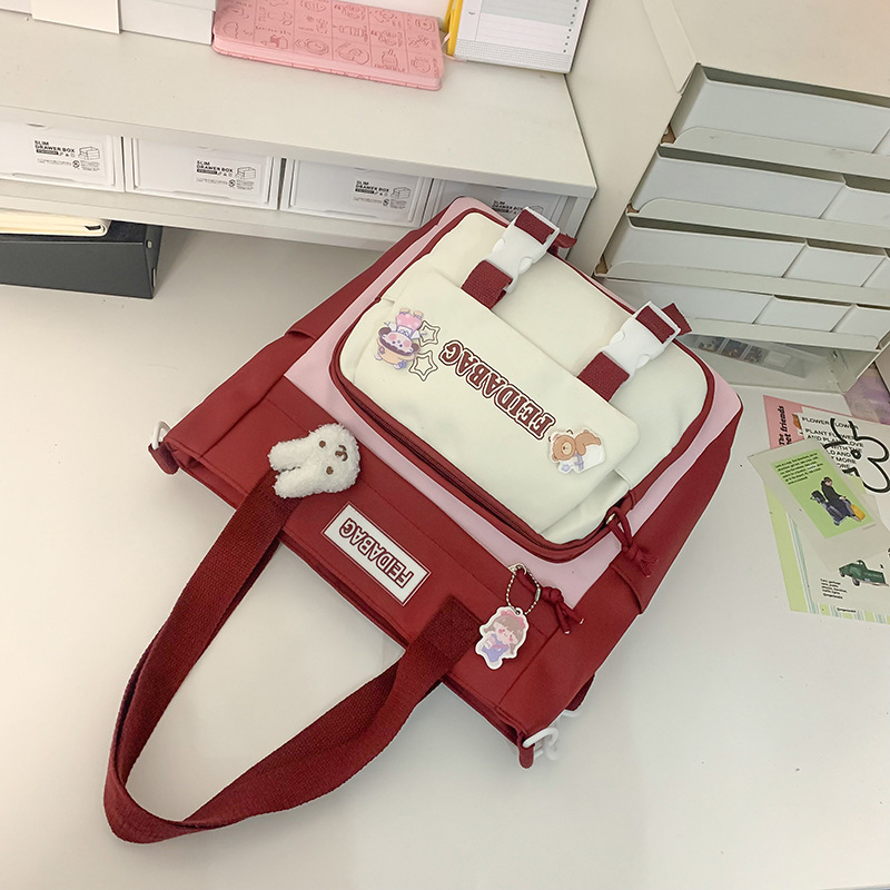 Najlonski ruksak za učenike, unisex, stil mladenačkog kampusa, prozračna podstava od poliestera, velika kapaciteta