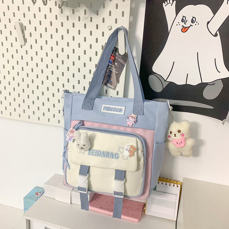 Najlonski ruksak za učenike, unisex, stil mladenačkog kampusa, prozračna podstava od poliestera, velika kapaciteta