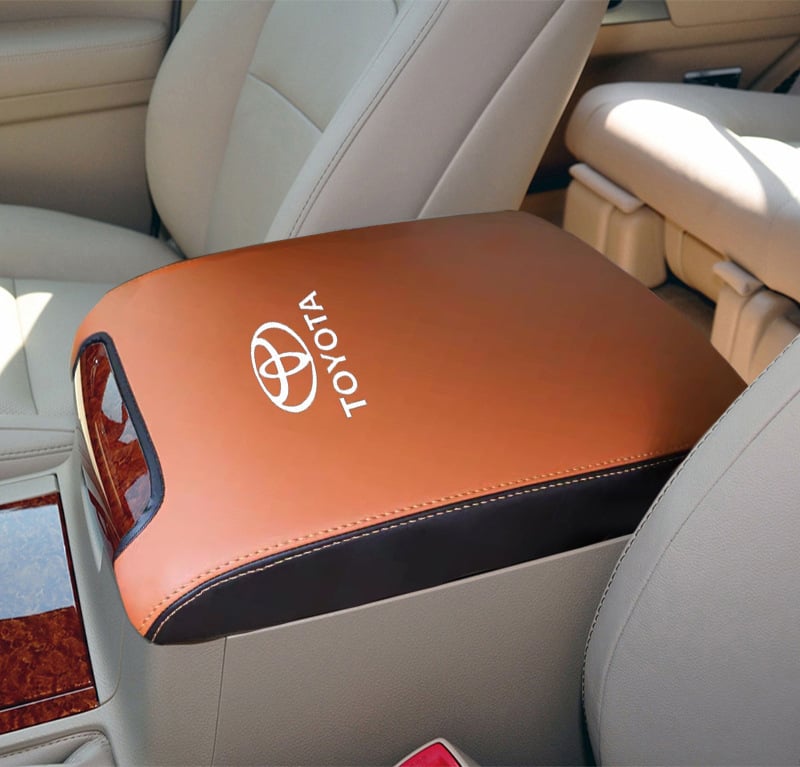 Калъф за централна подлакътникова кутия за Toyota Land Cruiser – реална микрофибърна кожа, персонализиране, съвместим с Land Cruiser