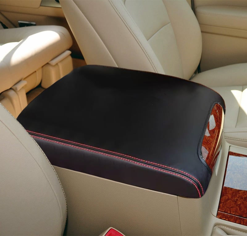 Калъф за централна подлакътникова кутия за Toyota Land Cruiser – реална микрофибърна кожа, персонализиране, съвместим с Land Cruiser