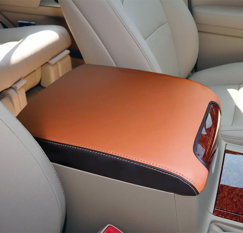 Калъф за централна подлакътникова кутия за Toyota Land Cruiser – реална микрофибърна кожа, персонализиране, съвместим с Land Cruiser