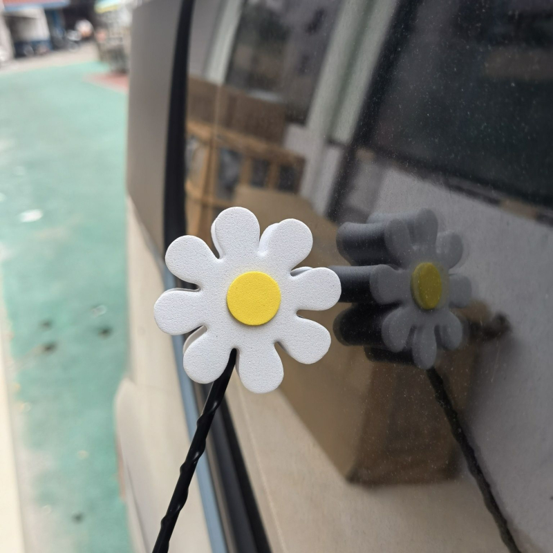 Bală decorativă pentru antenă în formă de floare, accesoriu auto decorativ, potrivire universală, instalare ușoară, cod produs 213679951h906z, marcă: Other