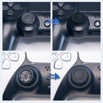 PS5/PS4/Pro joystick sapka cseréje - alumínium, 8 darabos készlet, PS5/PS4-kompatibilis