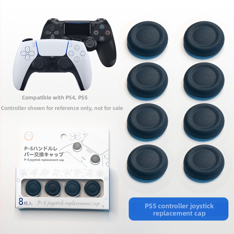 PS5/PS4/Pro joystick sapka cseréje - alumínium, 8 darabos készlet, PS5/PS4-kompatibilis