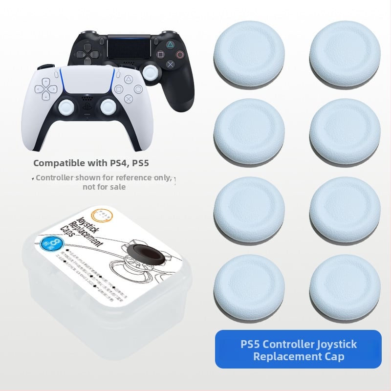 PS5/PS4/Pro joystick sapka cseréje - alumínium, 8 darabos készlet, PS5/PS4-kompatibilis