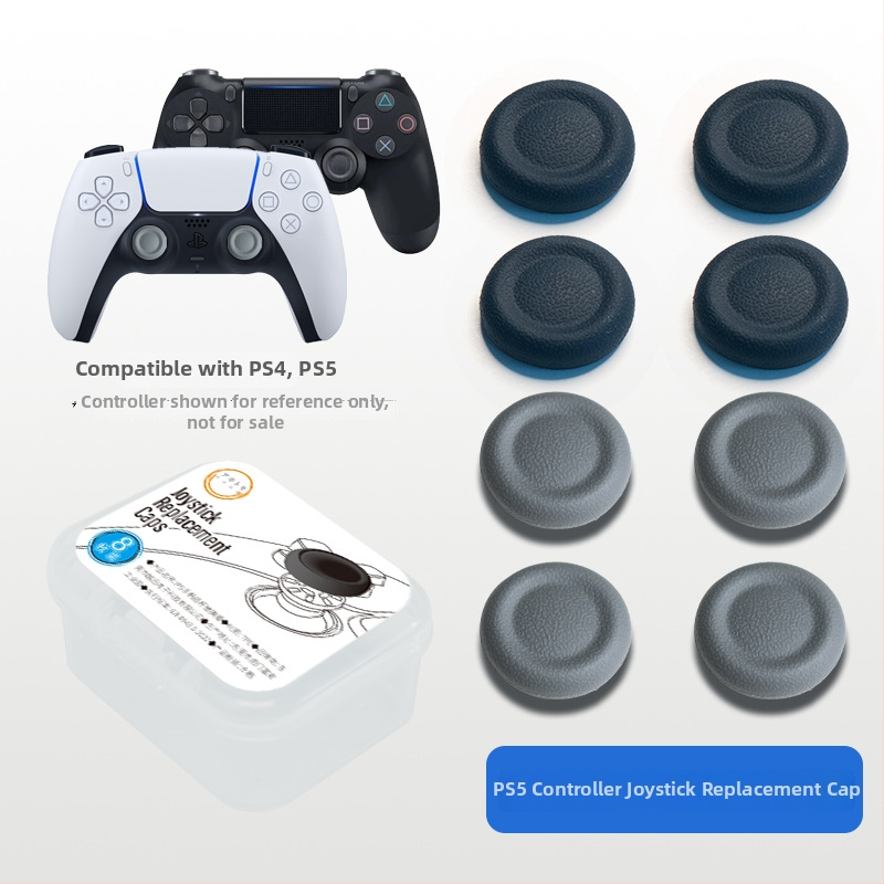 PS5/PS4/Pro joystick sapka cseréje - alumínium, 8 darabos készlet, PS5/PS4-kompatibilis
