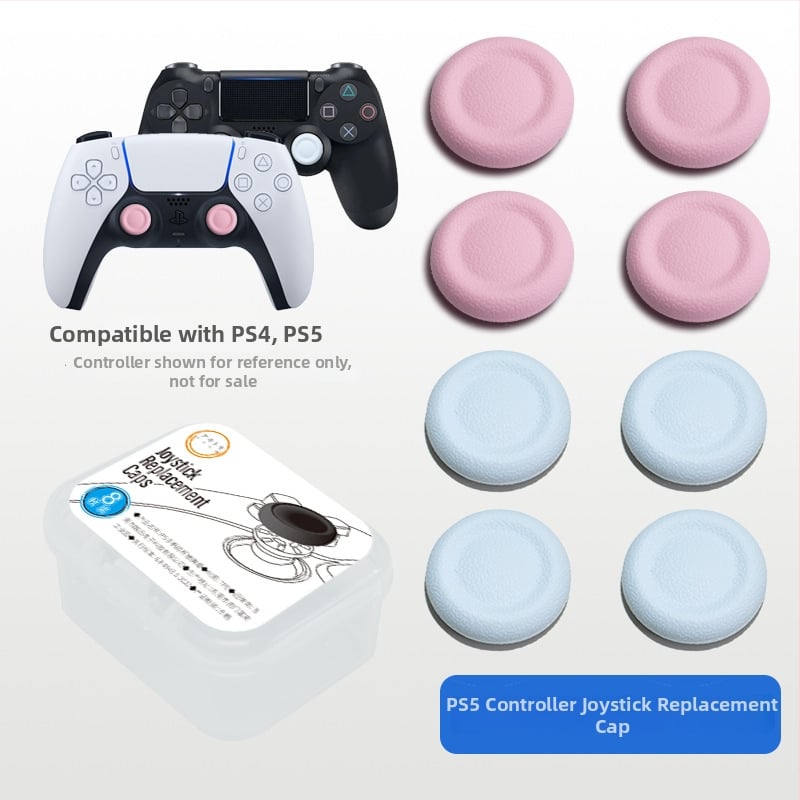 PS5/PS4/Pro joystick sapka cseréje - alumínium, 8 darabos készlet, PS5/PS4-kompatibilis