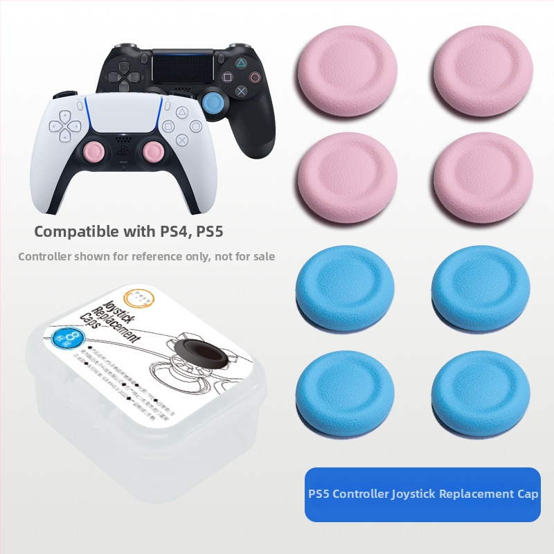 PS5/PS4/Pro joystick sapka cseréje - alumínium, 8 darabos készlet, PS5/PS4-kompatibilis