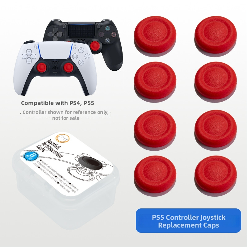 PS5/PS4/Pro joystick sapka cseréje - alumínium, 8 darabos készlet, PS5/PS4-kompatibilis