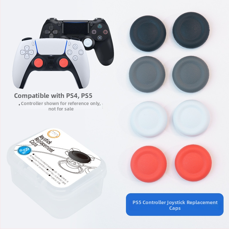 PS5/PS4/Pro joystick sapka cseréje - alumínium, 8 darabos készlet, PS5/PS4-kompatibilis