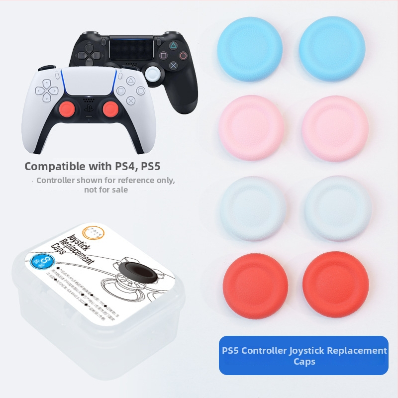 PS5/PS4/Pro joystick sapka cseréje - alumínium, 8 darabos készlet, PS5/PS4-kompatibilis