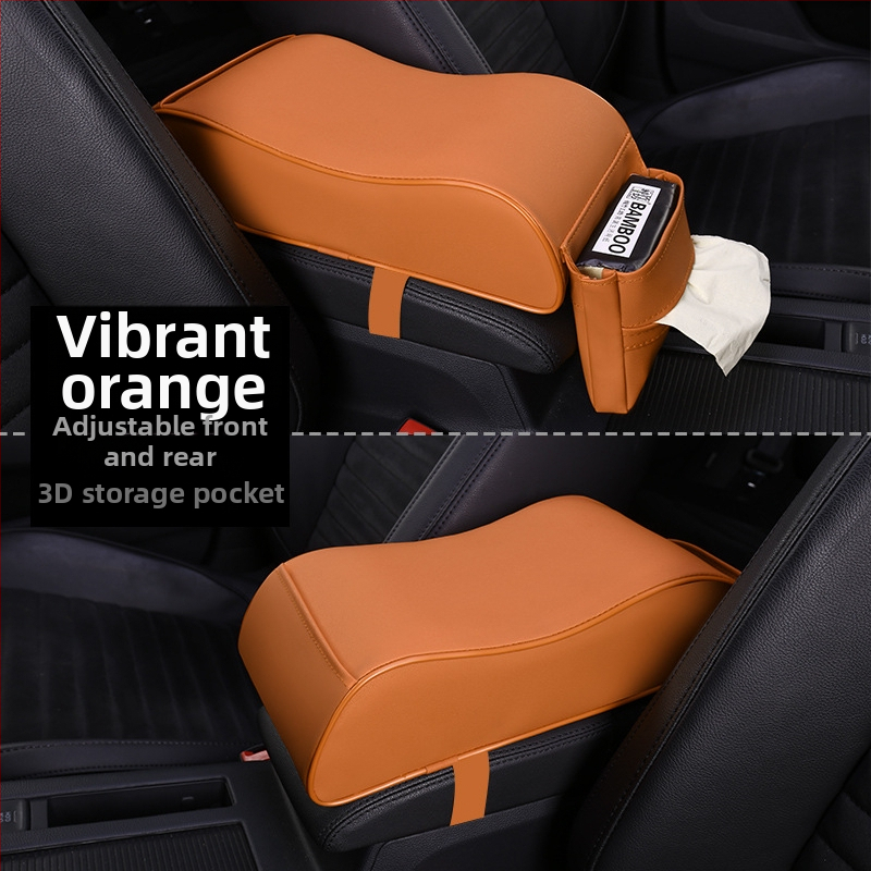 Автомобилен подлакътник — кожен повдигащ пад за централен подлакътник, универсално пасва, марка Xinyida/xiazhiwei