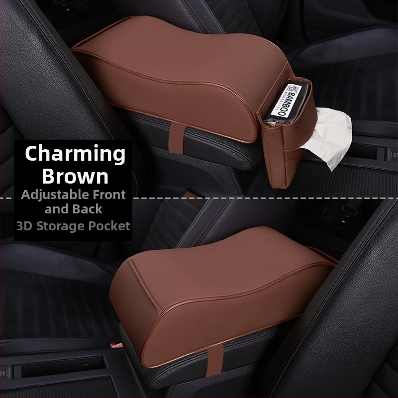 Автомобилен подлакътник — кожен повдигащ пад за централен подлакътник, универсално пасва, марка Xinyida/xiazhiwei