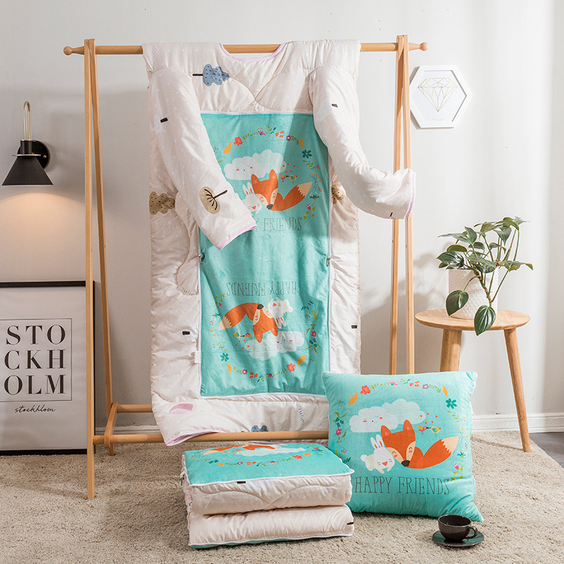 Одеяло-възглавница, карикатурен стил, памучна външна част, пълнеж полиестер, марка Juxiangge