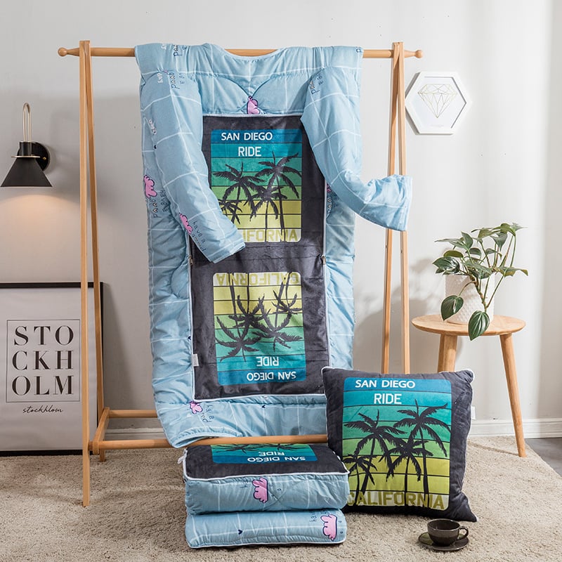 Одеяло-възглавница, карикатурен стил, памучна външна част, пълнеж полиестер, марка Juxiangge