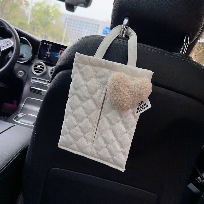 Автомобилен подвесен органайзер за вътрешното пространство с кутия за салфетки, две в едно, за предна и задна седалка, с дръжка, тип окачване