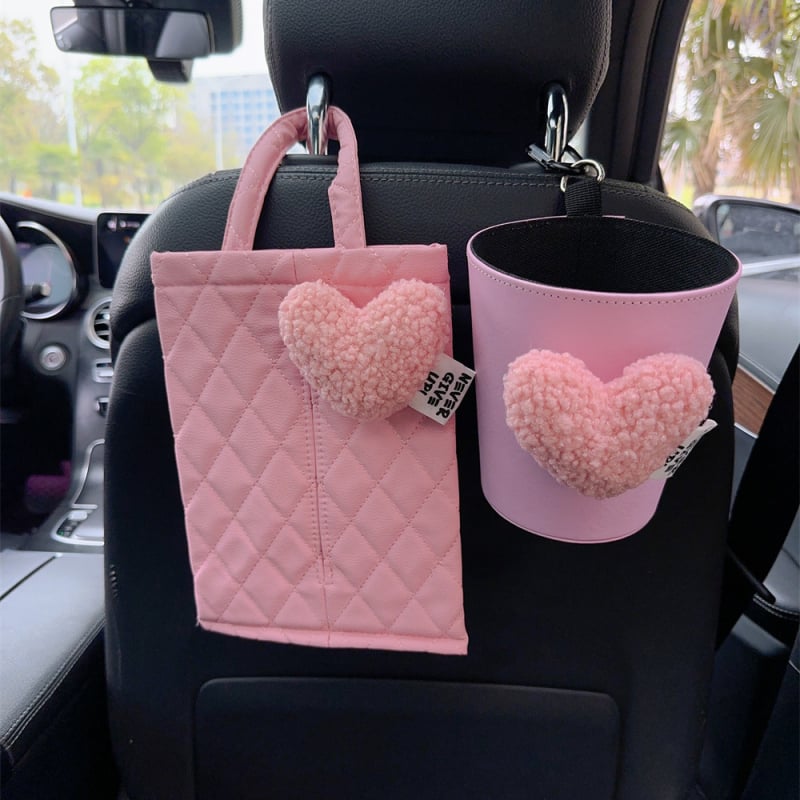 Автомобилен подвесен органайзер за вътрешното пространство с кутия за салфетки, две в едно, за предна и задна седалка, с дръжка, тип окачване