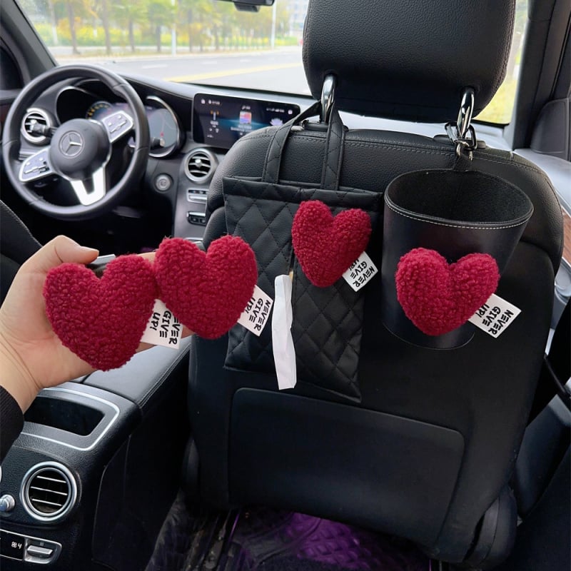 Автомобилен подвесен органайзер за вътрешното пространство с кутия за салфетки, две в едно, за предна и задна седалка, с дръжка, тип окачване