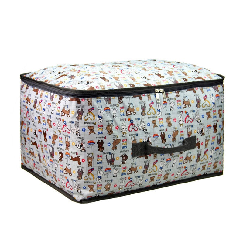 Τσάντα αποθήκευσης με λεοπάρ σχέδιο, αδιάβροχο Oxford ύφασμα, κυβοειδές σχήμα, πολυλειτουργικός οργανωτής