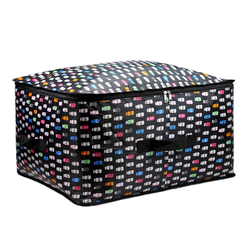 Τσάντα αποθήκευσης με λεοπάρ σχέδιο, αδιάβροχο Oxford ύφασμα, κυβοειδές σχήμα, πολυλειτουργικός οργανωτής