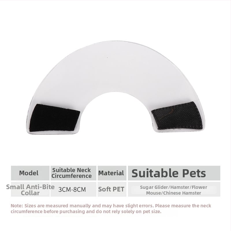 Colier Elizabeth anti-mușcături pentru animale de companie mici