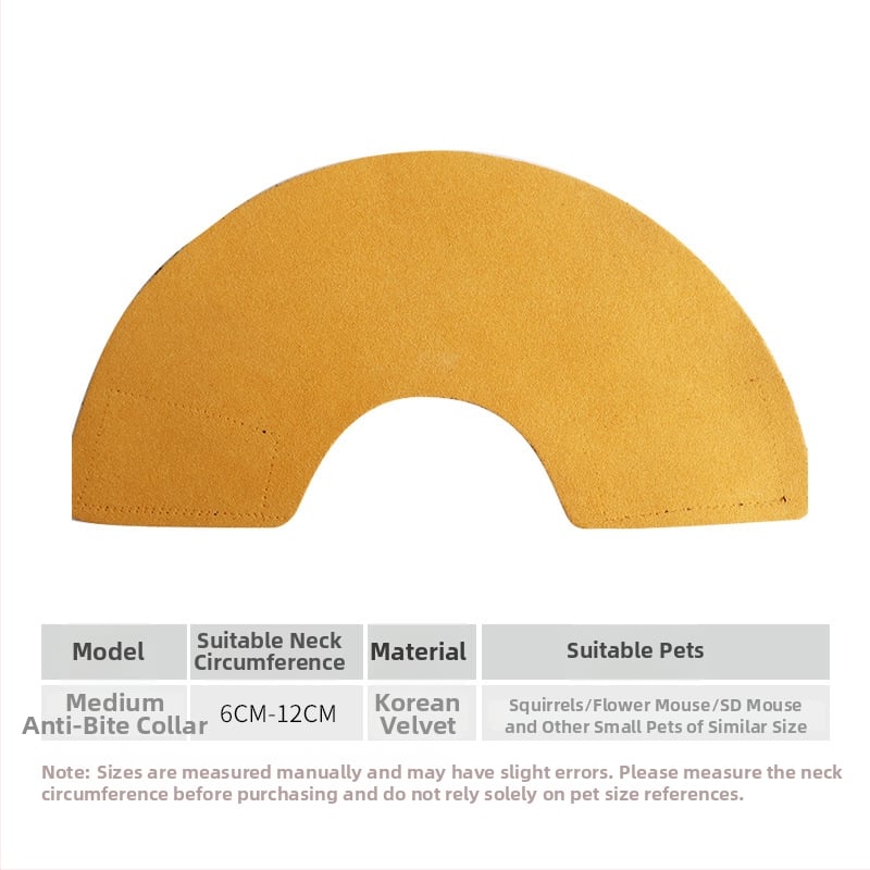 Colier Elizabeth anti-mușcături pentru animale de companie mici