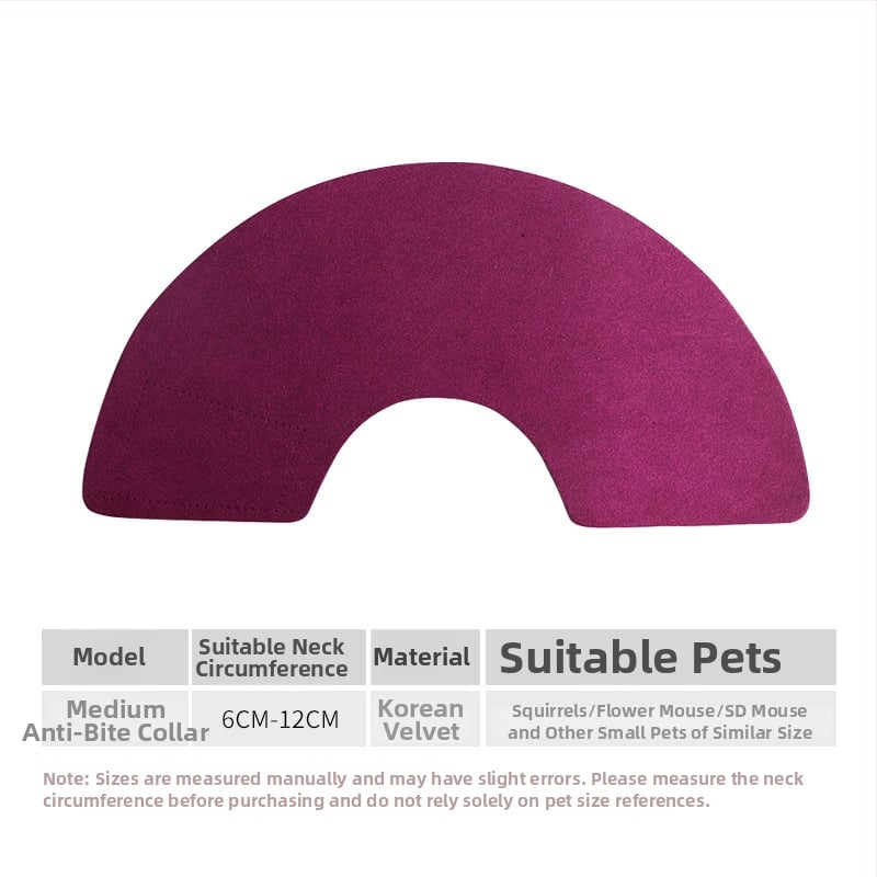 Colier Elizabeth anti-mușcături pentru animale de companie mici