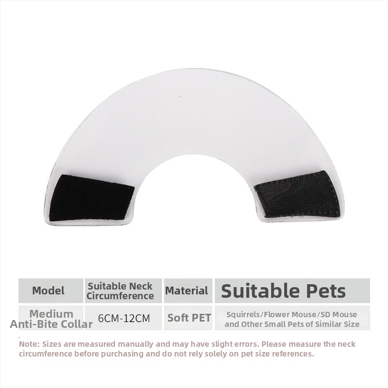 Colier Elizabeth anti-mușcături pentru animale de companie mici