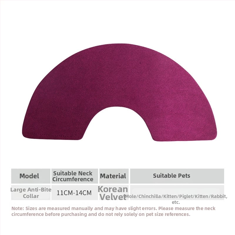 Colier Elizabeth anti-mușcături pentru animale de companie mici