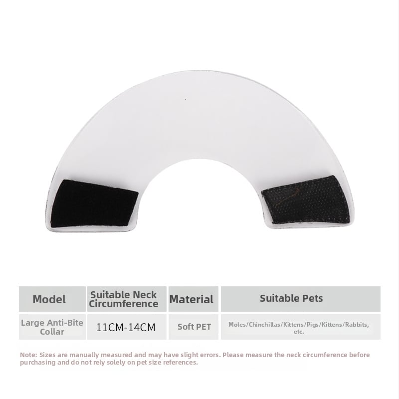 Colier Elizabeth anti-mușcături pentru animale de companie mici