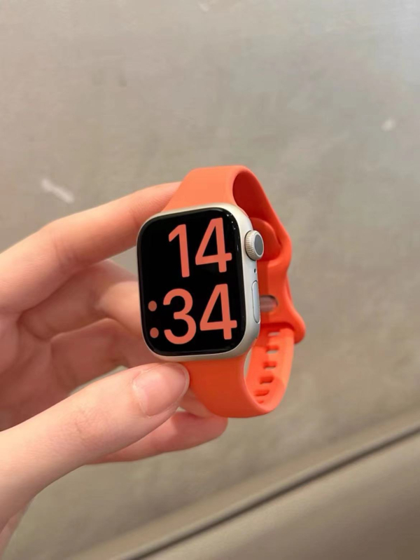 Curea silicon pentru Apple Watch S10, design subțire, compatibilă cu Apple Watch, greutate 0.1