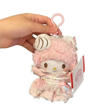 Pandantiv pluș pentru geantă și breloc — miel asistent medical, model animație drăguț, stil proaspăt și dulce (Material: pluș; Model: Kitty/Snoopy/erou din animație; Stil: proaspăt și dulce)