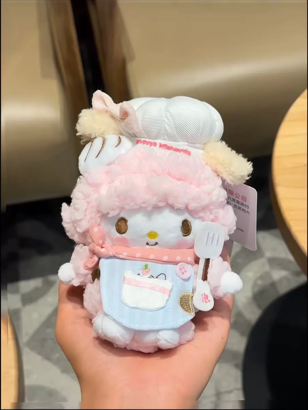 Pandantiv pluș pentru geantă și breloc — miel asistent medical, model animație drăguț, stil proaspăt și dulce (Material: pluș; Model: Kitty/Snoopy/erou din animație; Stil: proaspăt și dulce)