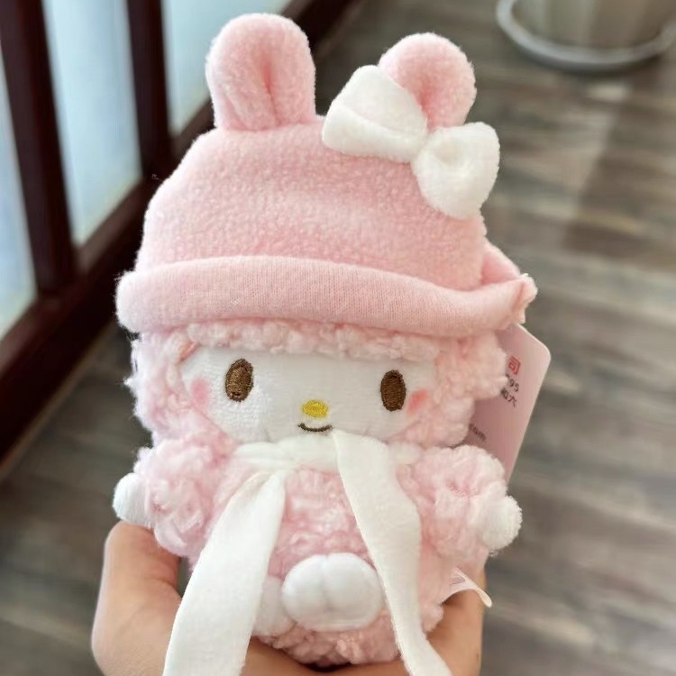 Pandantiv pluș pentru geantă și breloc — miel asistent medical, model animație drăguț, stil proaspăt și dulce (Material: pluș; Model: Kitty/Snoopy/erou din animație; Stil: proaspăt și dulce)