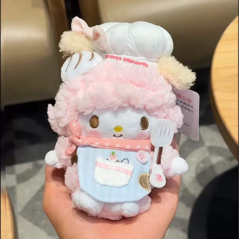 Pandantiv pluș pentru geantă și breloc — miel asistent medical, model animație drăguț, stil proaspăt și dulce (Material: pluș; Model: Kitty/Snoopy/erou din animație; Stil: proaspăt și dulce)