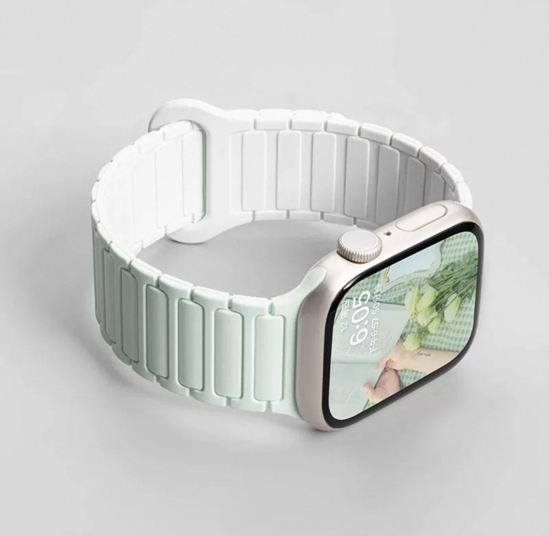 Magnetski silikon kaiš za Apple Watch, kompatibilan sa S10, iWatch 9 SE, Apple Watch 8765