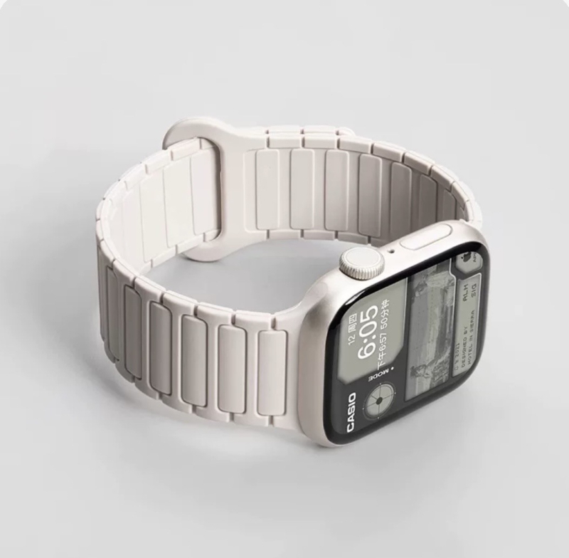 Magnetski silikon kaiš za Apple Watch, kompatibilan sa S10, iWatch 9 SE, Apple Watch 8765