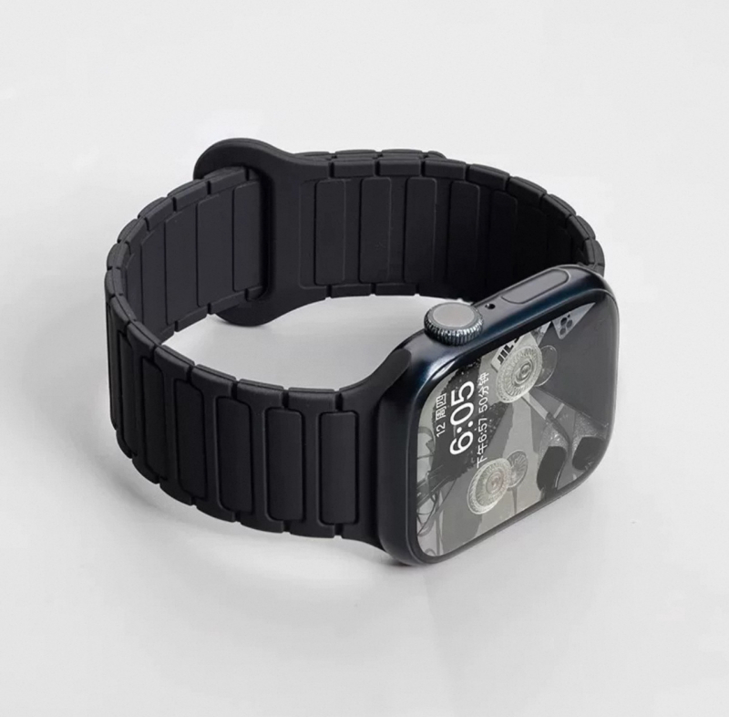 Magnetski silikon kaiš za Apple Watch, kompatibilan sa S10, iWatch 9 SE, Apple Watch 8765