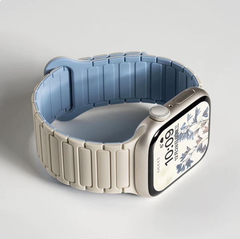 Magnetski silikon kaiš za Apple Watch, kompatibilan sa S10, iWatch 9 SE, Apple Watch 8765