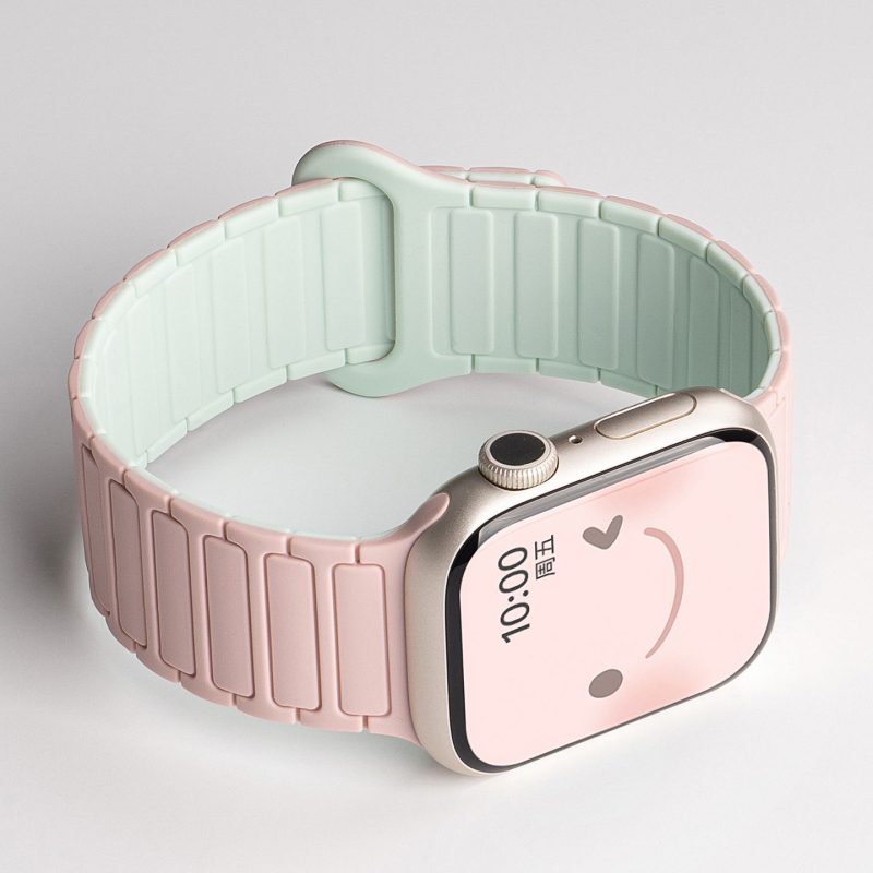 Magnetski silikon kaiš za Apple Watch, kompatibilan sa S10, iWatch 9 SE, Apple Watch 8765