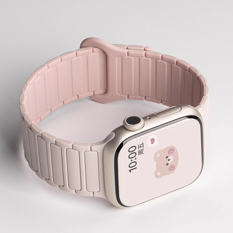 Magnetski silikon kaiš za Apple Watch, kompatibilan sa S10, iWatch 9 SE, Apple Watch 8765