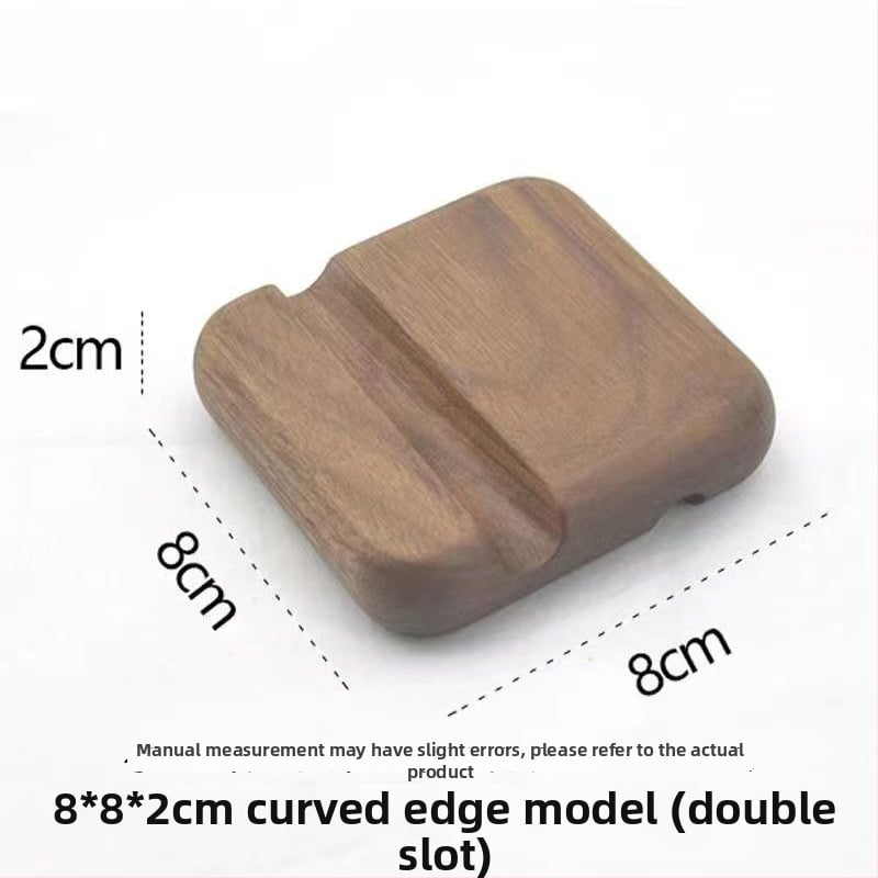 Настолен държач за телефон от бук, минималистичен дизайн, възможност за персонализация