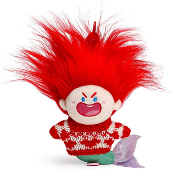 Русалска плюшена висулка за кола – ключодържател, карикатурен стил, смесени материали, интериорна декорация