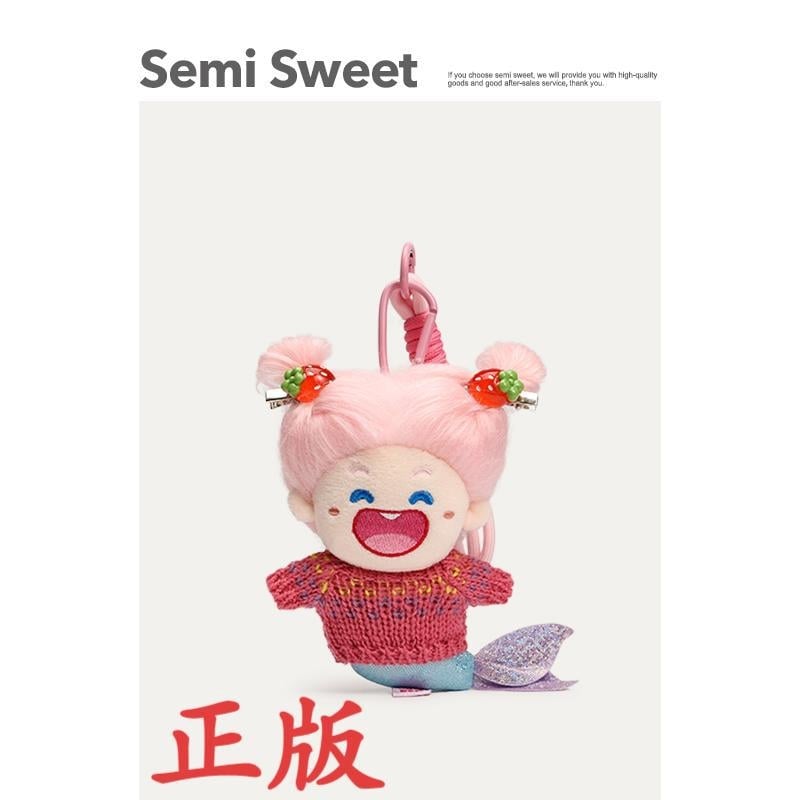 Русалска плюшена висулка за кола – ключодържател, карикатурен стил, смесени материали, интериорна декорация