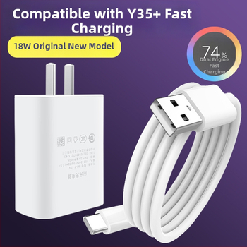 Longzhen KT-VO120W USB-C φορτιστής γρήγορης φόρτισης με καλώδιο για vivo Y35+