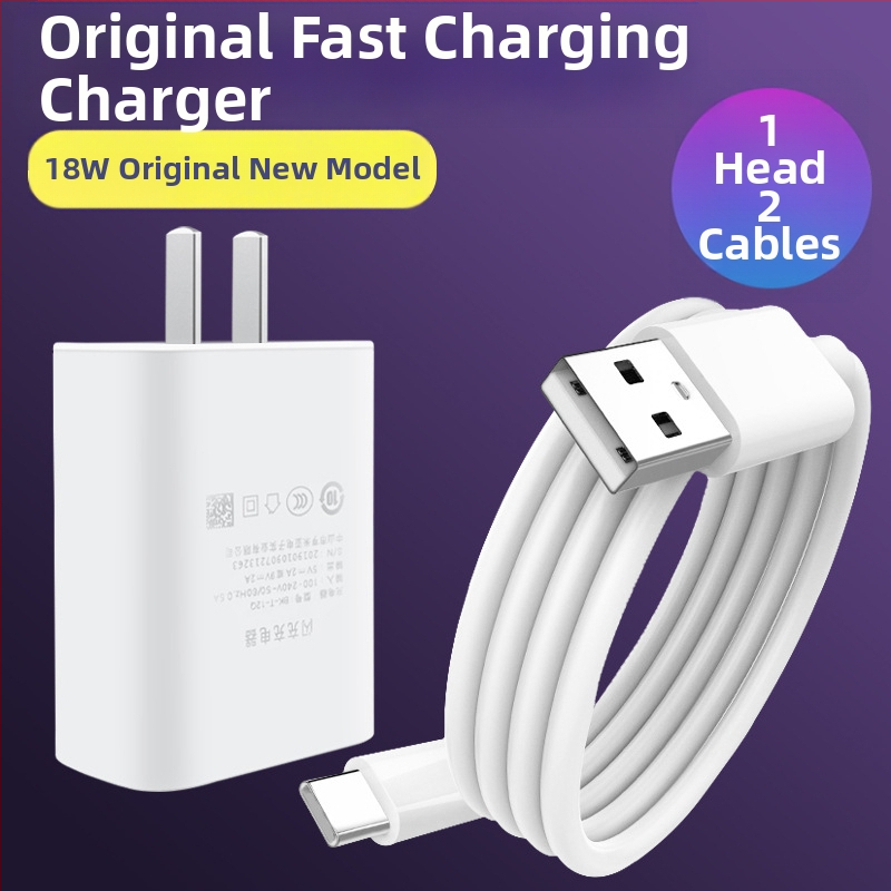 Longzhen KT-VO120W USB-C φορτιστής γρήγορης φόρτισης με καλώδιο για vivo Y35+