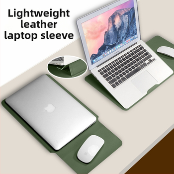 Чанта-лайнер за лаптоп MacBook – водоустойчива, ултралека и подходяща за съхранение; PVC външна част с облицовка от синтетична кожа; Geiger, бизнес елит стил, пролет 2025