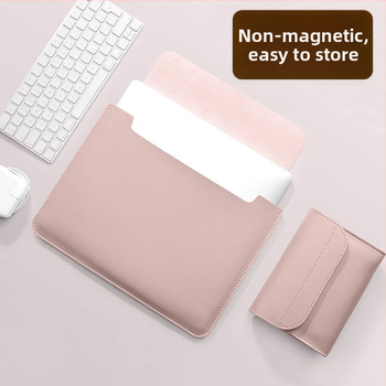 Чанта-лайнер за лаптоп MacBook – водоустойчива, ултралека и подходяща за съхранение; PVC външна част с облицовка от синтетична кожа; Geiger, бизнес елит стил, пролет 2025