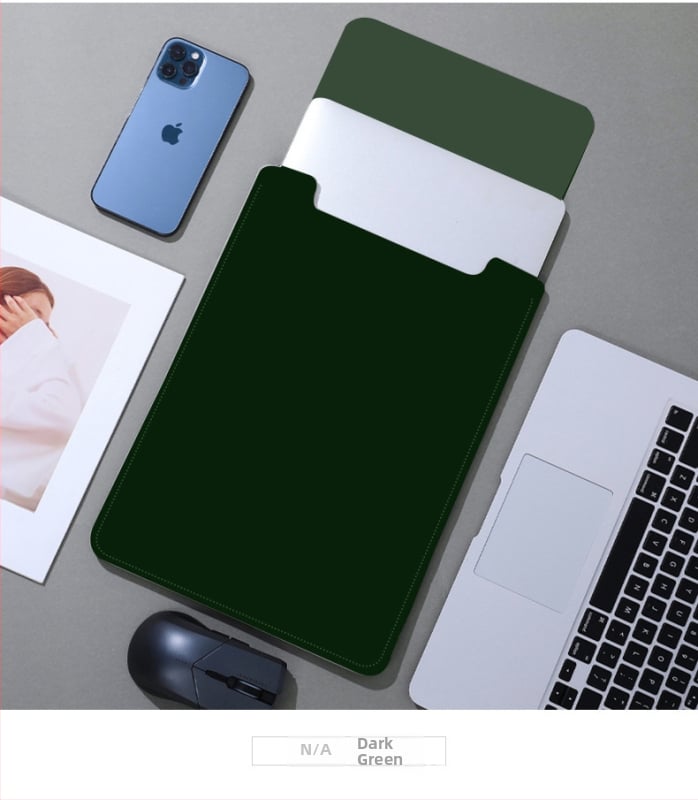 Чанта-лайнер за лаптоп MacBook – водоустойчива, ултралека и подходяща за съхранение; PVC външна част с облицовка от синтетична кожа; Geiger, бизнес елит стил, пролет 2025