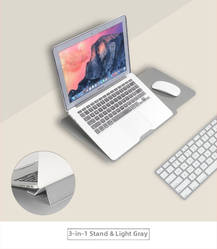 Чанта-лайнер за лаптоп MacBook – водоустойчива, ултралека и подходяща за съхранение; PVC външна част с облицовка от синтетична кожа; Geiger, бизнес елит стил, пролет 2025